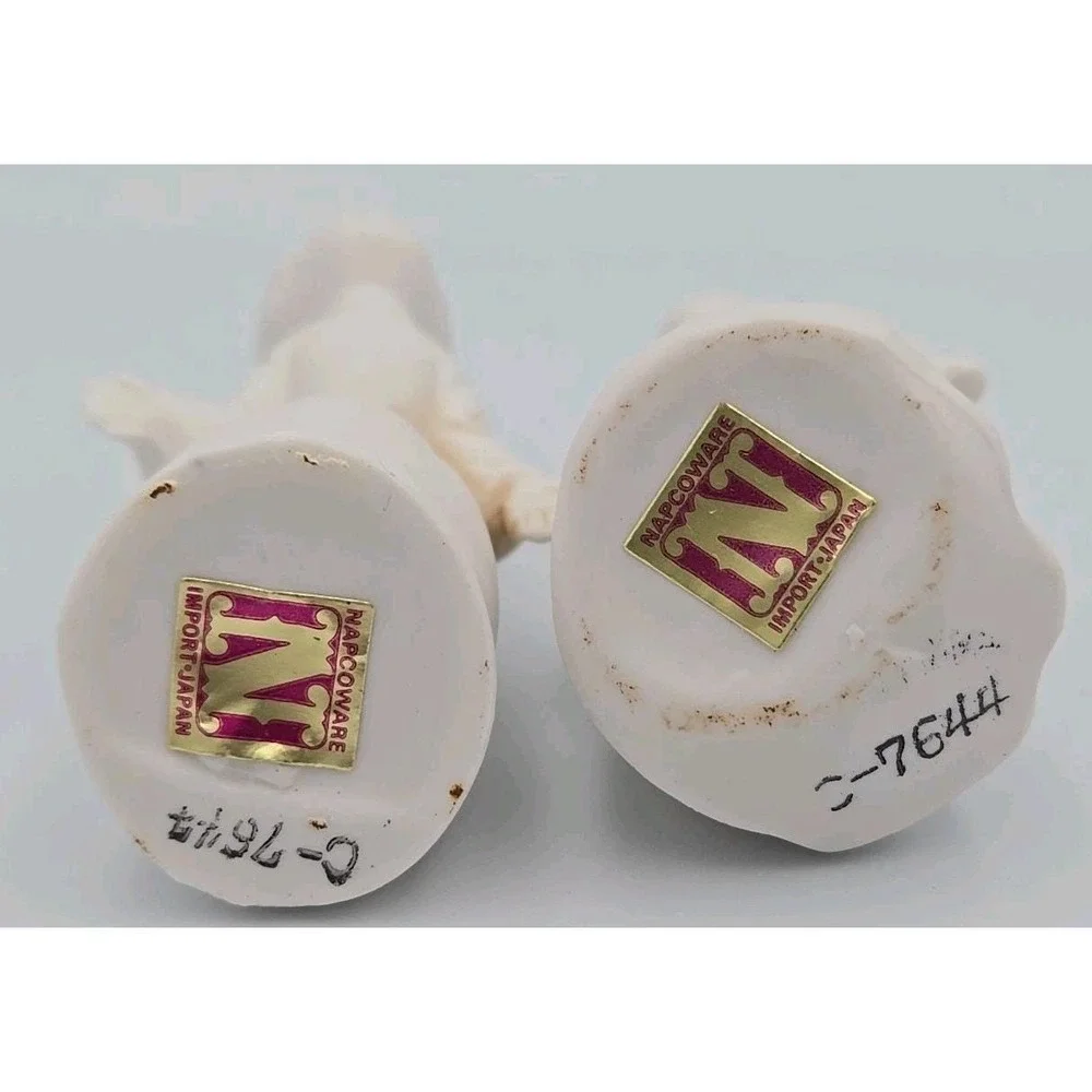 Vintage Napcoware Kissing Angels Porcelain‎ Bisque Figurines 3